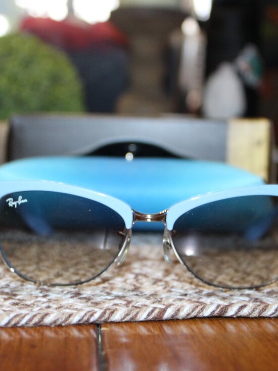 NWT Ray Ban Cathy Clubmaster Periwinkle Blue cat eye Women\'s FABULOUS!! main image 10